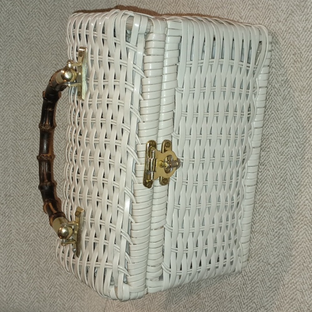 Vintage Wicker Basket Bag/Purse